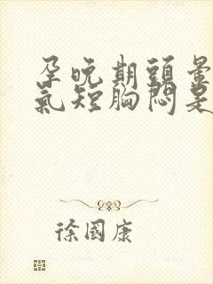 孕晚期头晕心慌气短胸闷是怎么回事