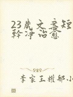 23岁文案短句干净治愈