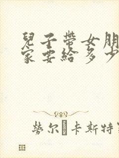 儿子带女朋友回家要给多少见面礼