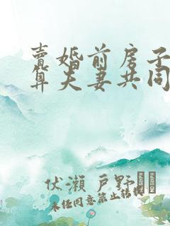 卖婚前房子的钱算夫妻共同财产吗