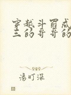 穿越斗罗成为唐三的哥哥的小说