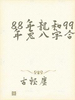 88年龙和99年兔八字合不合