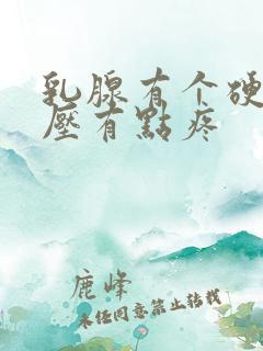 乳腺有个硬结按压有点疼