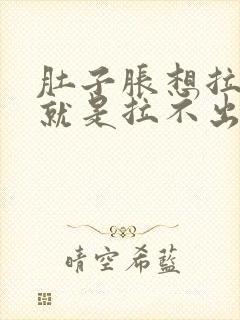 肚子胀想拉大便就是拉不出来怎么办