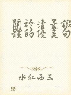 关于清晨锻炼身体的优美句子