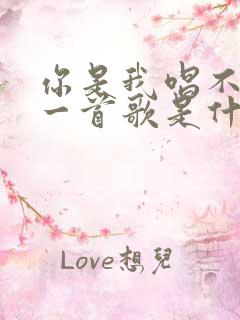 你是我唱不完的一首歌是什么歌名