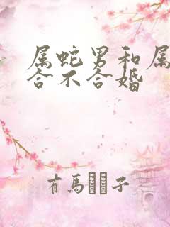 属蛇男和属马女合不合婚