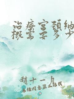 治疗宫颈纳囊大概需要多少钱