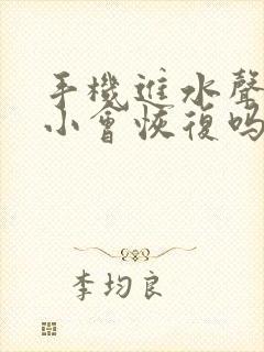 手机进水声音变小会恢复吗