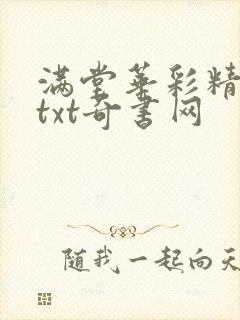 满堂华彩精校版txt奇书网