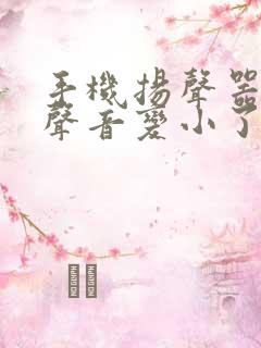 手机扬声器进水声音变小了怎么办