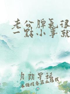 老公脾气很暴躁一点小事就发火