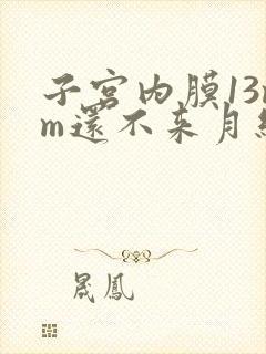 子宫内膜13mm还不来月经怎么办