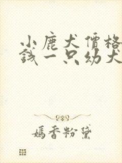 小鹿犬价格多少钱一只幼犬