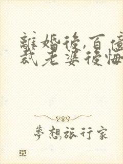 离婚后,百亿总裁老婆后悔了