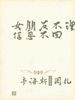 女朋友不理我发信息不回