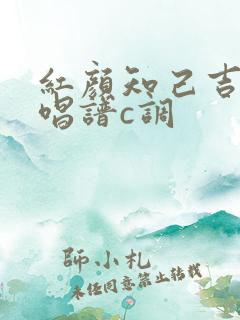 红颜知己吉他弹唱谱c调