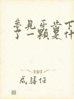 梦见牙齿下面掉了一颗是什么征兆