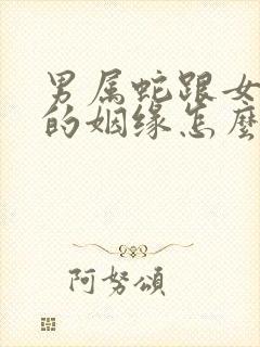 男属蛇跟女属羊的姻缘怎么样