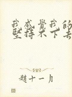 我感觉我的婚姻坚持不下去了