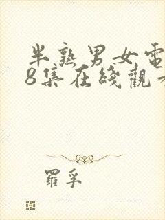 半熟男女电视剧8集在线观看