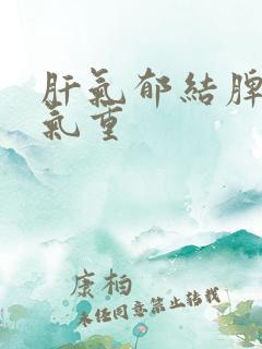 肝气郁结脾虚湿气重