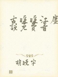 古暖暖江尘御小说免费看