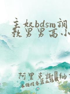 主奴bdsm调教男男高小说