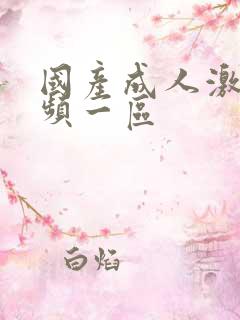 国产成人激情视频一区