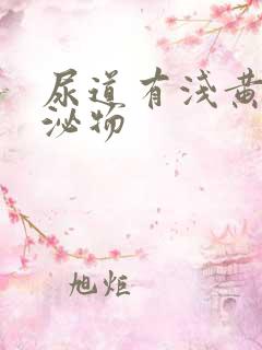 尿道有浅黄色分泌物