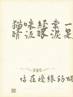 猫咪经常一只眼睛流眼泪是怎么回事