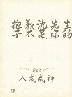 抱歉沈先生,孩子不是你的短剧免费播放