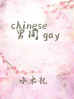 chinese 男同 gay