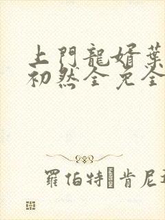 上门龙婿叶辰萧初然全免全集
