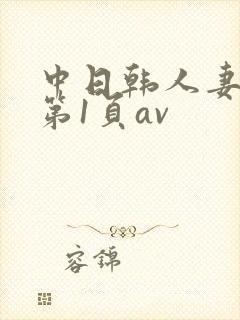 中日韩人妻av第1页av