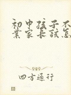 初中孩子不写作业家长该怎么办