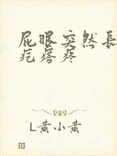 屁眼突然长了个疙瘩疼