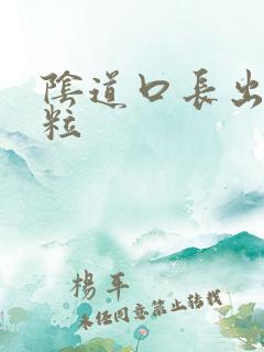 阴道口长出小颗粒