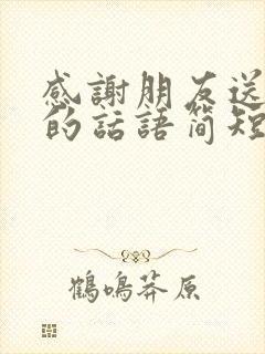 感谢朋友送礼物的话语简短