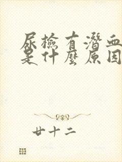 尿检有潜血2+是什么原因