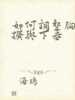 如何调整胸部外扩与下垂