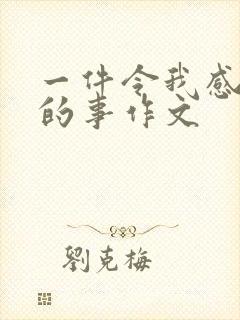 一件令我感动 的事作文