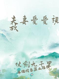 夫妻爱爱视频播放