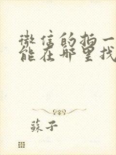 微信的拍一拍功能在哪里找