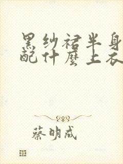 黑纱裙半身裙搭配什么上衣好看