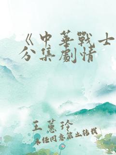 《中华战士1》分集剧情