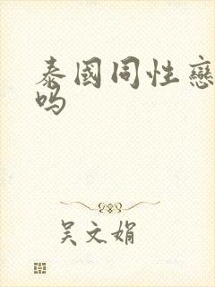 泰国同性恋很多吗