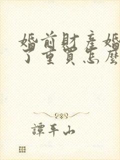 婚前财产婚后卖了重买怎么算