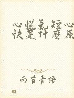 心慌气短心跳加快是什么原因