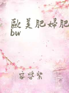 欧美肥妇肥婆bbw